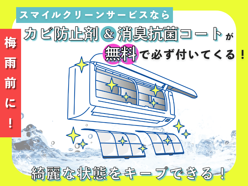 エアコンの防止剤＆消臭抗菌コート画面