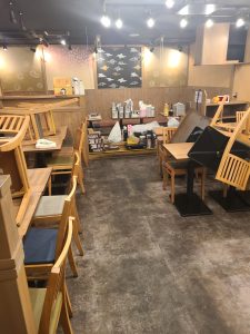 居酒屋店舗床、厨房クリーニング2