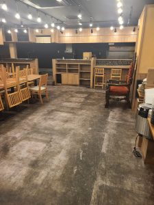居酒屋店舗床、厨房クリーニング3
