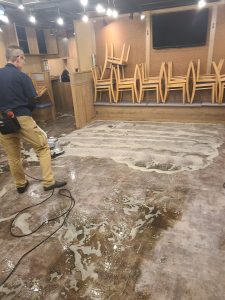 居酒屋店舗床、厨房クリーニング13