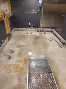 居酒屋店舗床、厨房クリーニング28