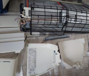川崎市宮前区　パナソニック製お掃除機能付きエアコンクリーニング10