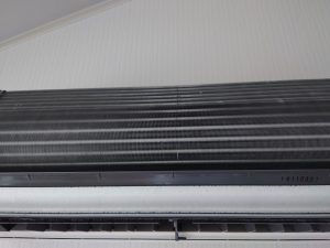 川崎市宮前区　パナソニック製お掃除機能付きエアコンクリーニング7