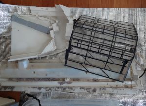 川崎市宮前区　パナソニック製お掃除機能付きエアコンクリーニング5