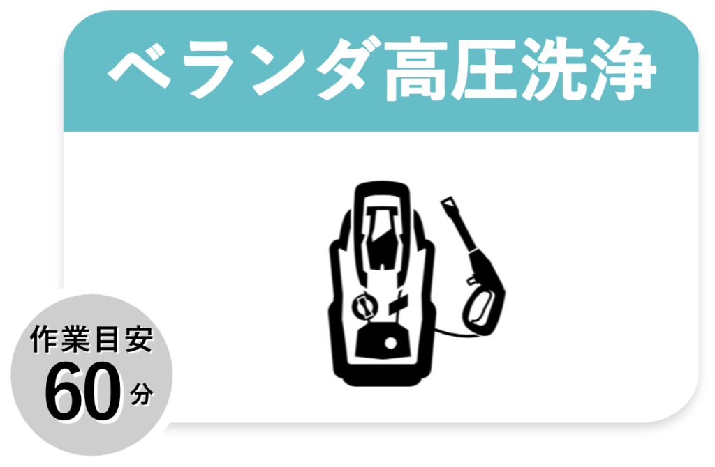 料金プラン_ベランダ高圧洗浄